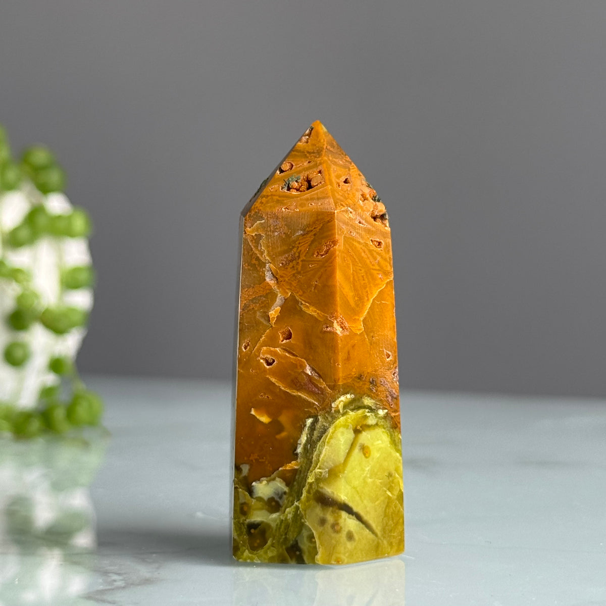 Green Opal Tower Crystal Specimen – Wholehearted Crystal Creations