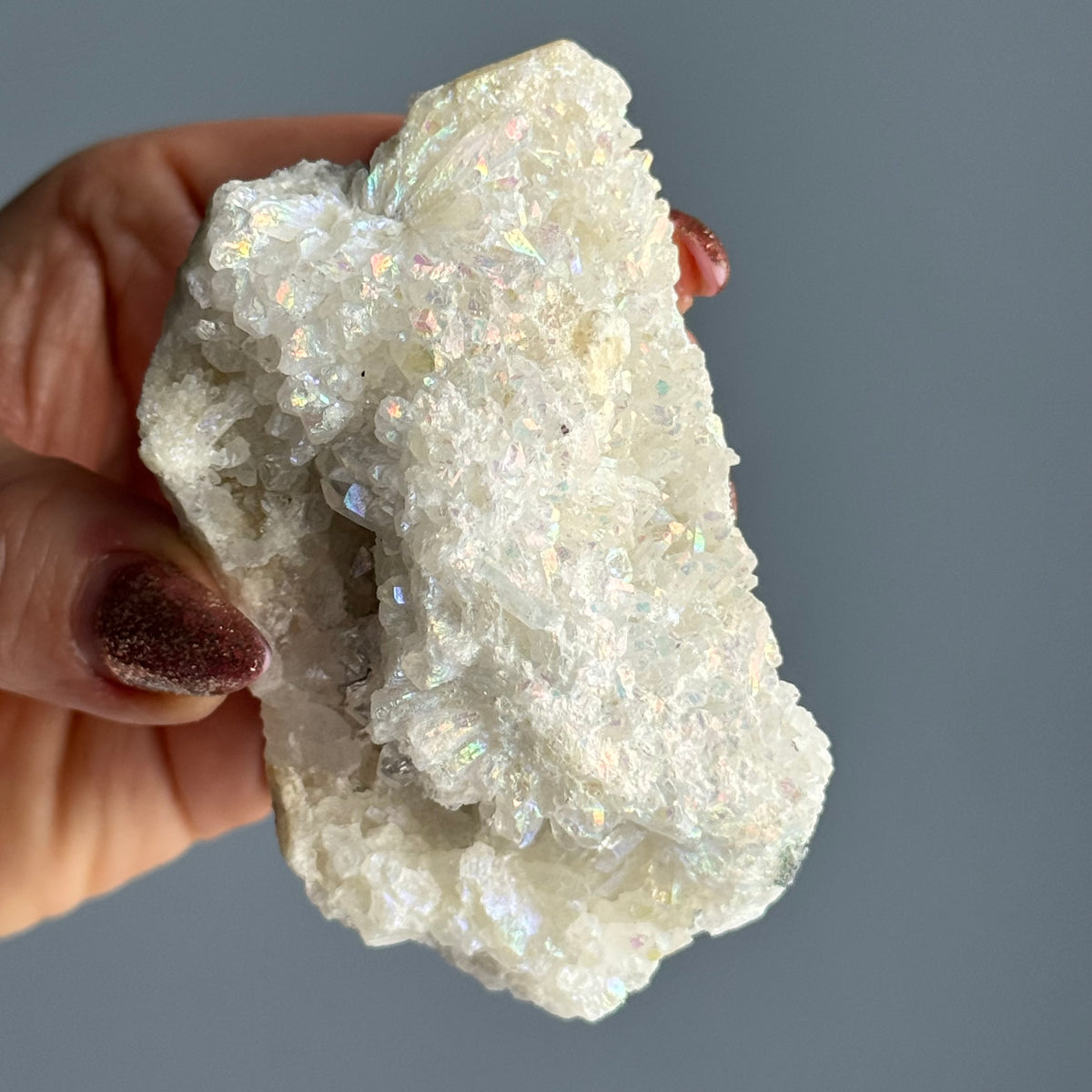 Angel Aura Quartz Cluster Crystal Specimen – Wholehearted Crystal Creations