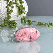 Rhodonite (Peruvian) Mini Palm Stone Crystal Specimen