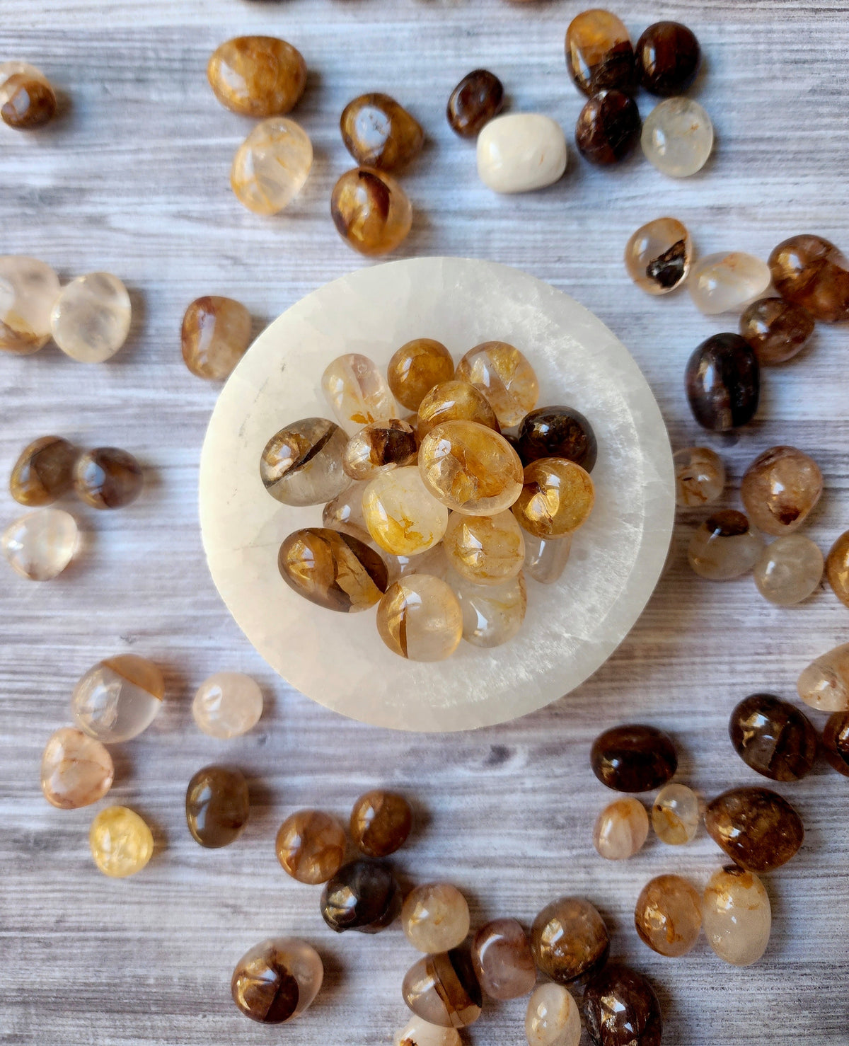 Golden Healer Quartz Tumbled Pocket Stone Specimen – Wholehearted Crystal Creations