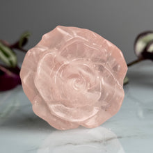Rose Quartz Carved Rose Specimen