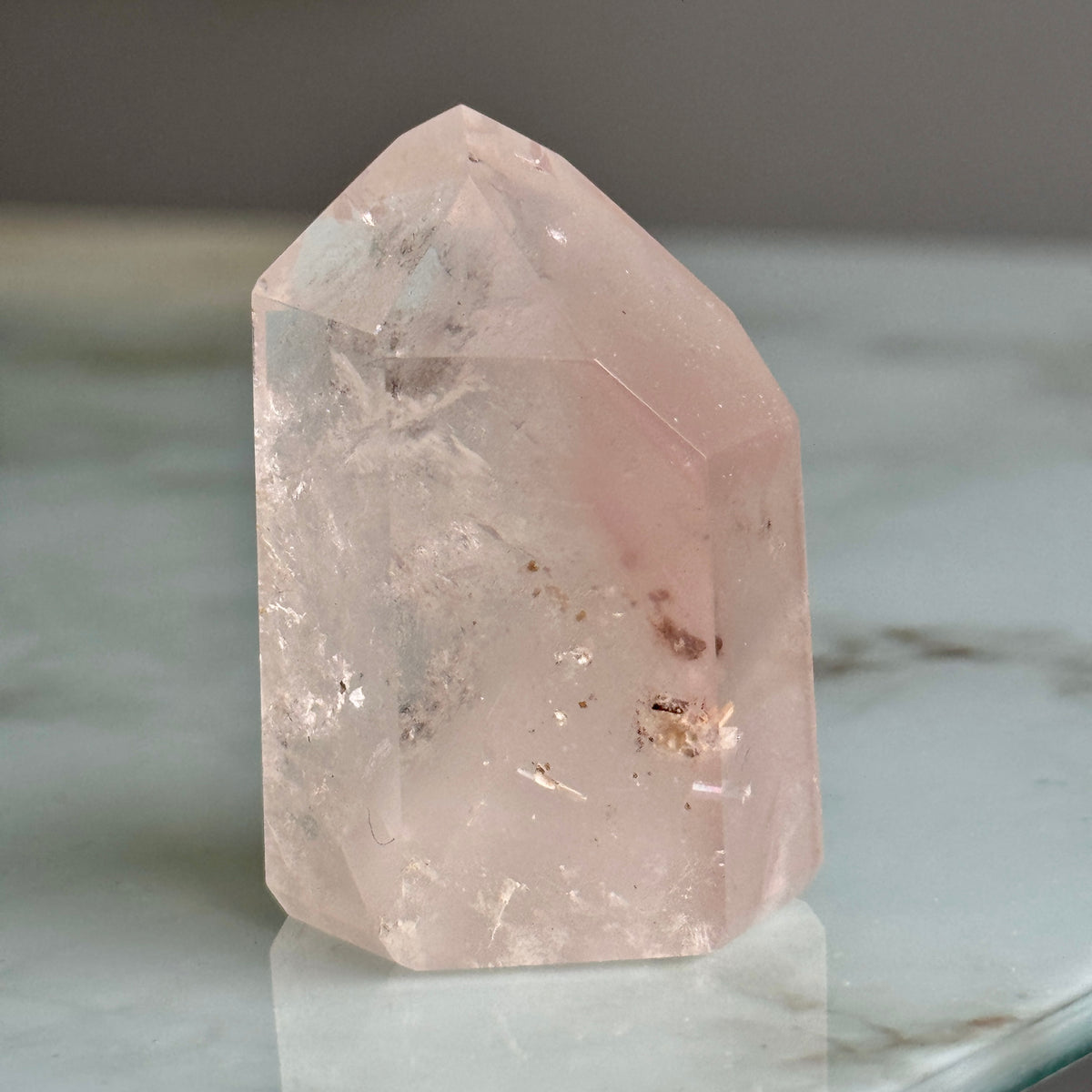 Pink Lithium Quartz (Rare) Crystal Tower Specimen PLQ#6 – Wholehearted Crystal Creations