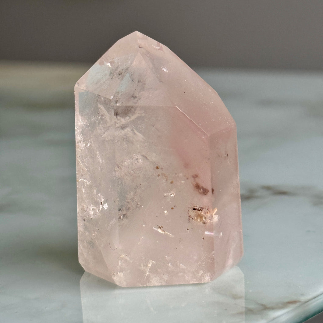 Pink Lithium Quartz (Rare) Crystal Tower Specimen PLQ#6