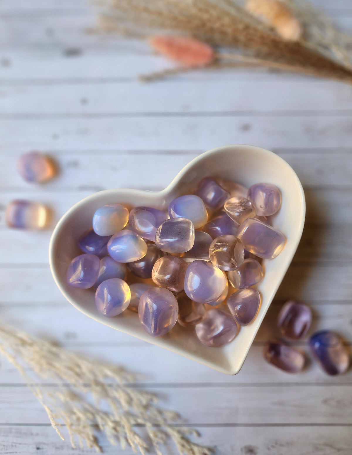 Pink Opalite Tumbled Pocket Stone Crystal Specimen – Wholehearted Crystal Creations