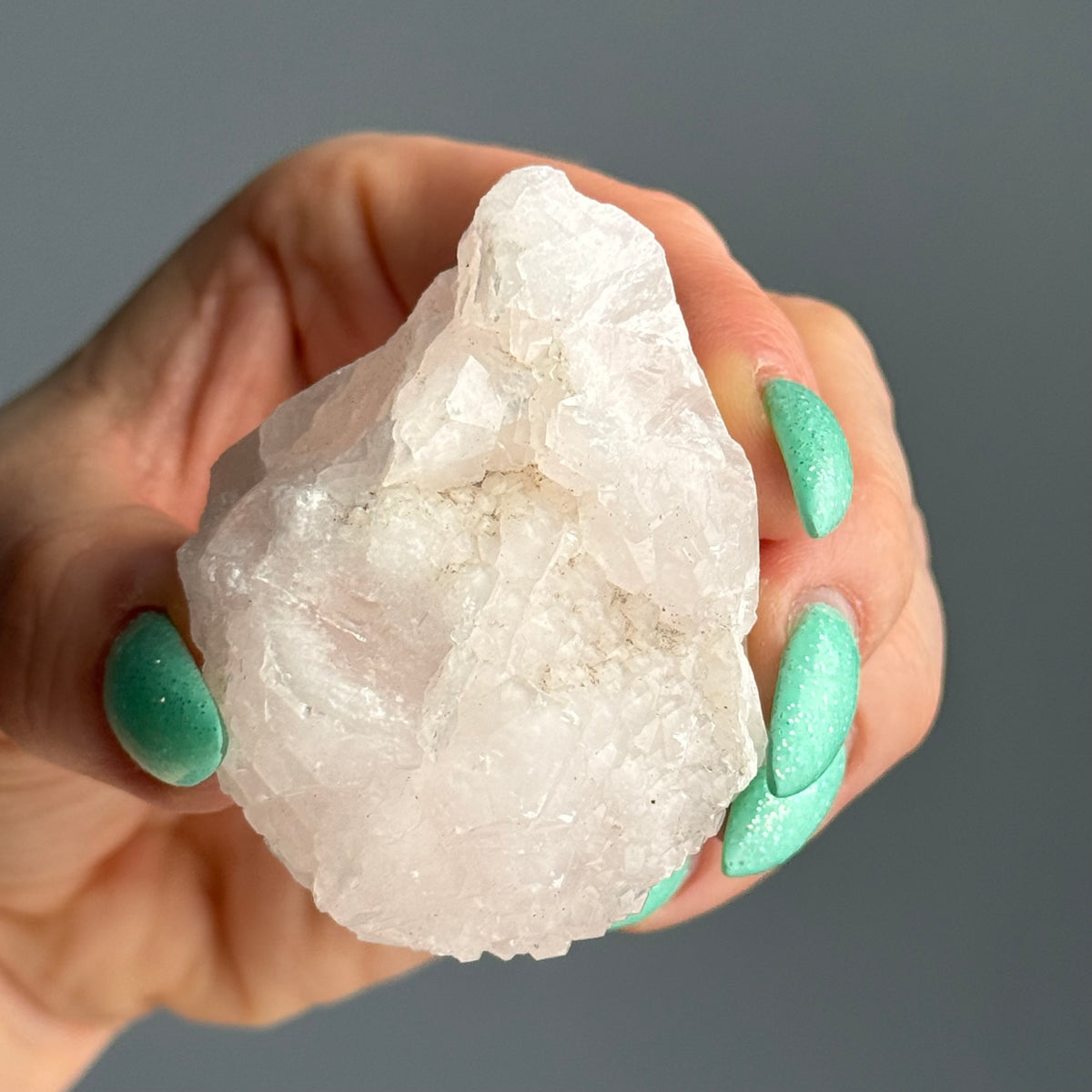 Mangano Calcite Etched UV Reactive Crystal Specimen – Wholehearted Crystal Creations