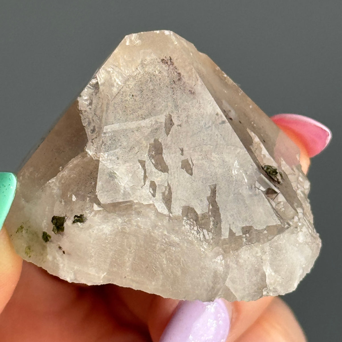 RARE Special Quartz with Lepidocrocite and Epidote Crystal Specimen – Wholehearted Crystal Creations