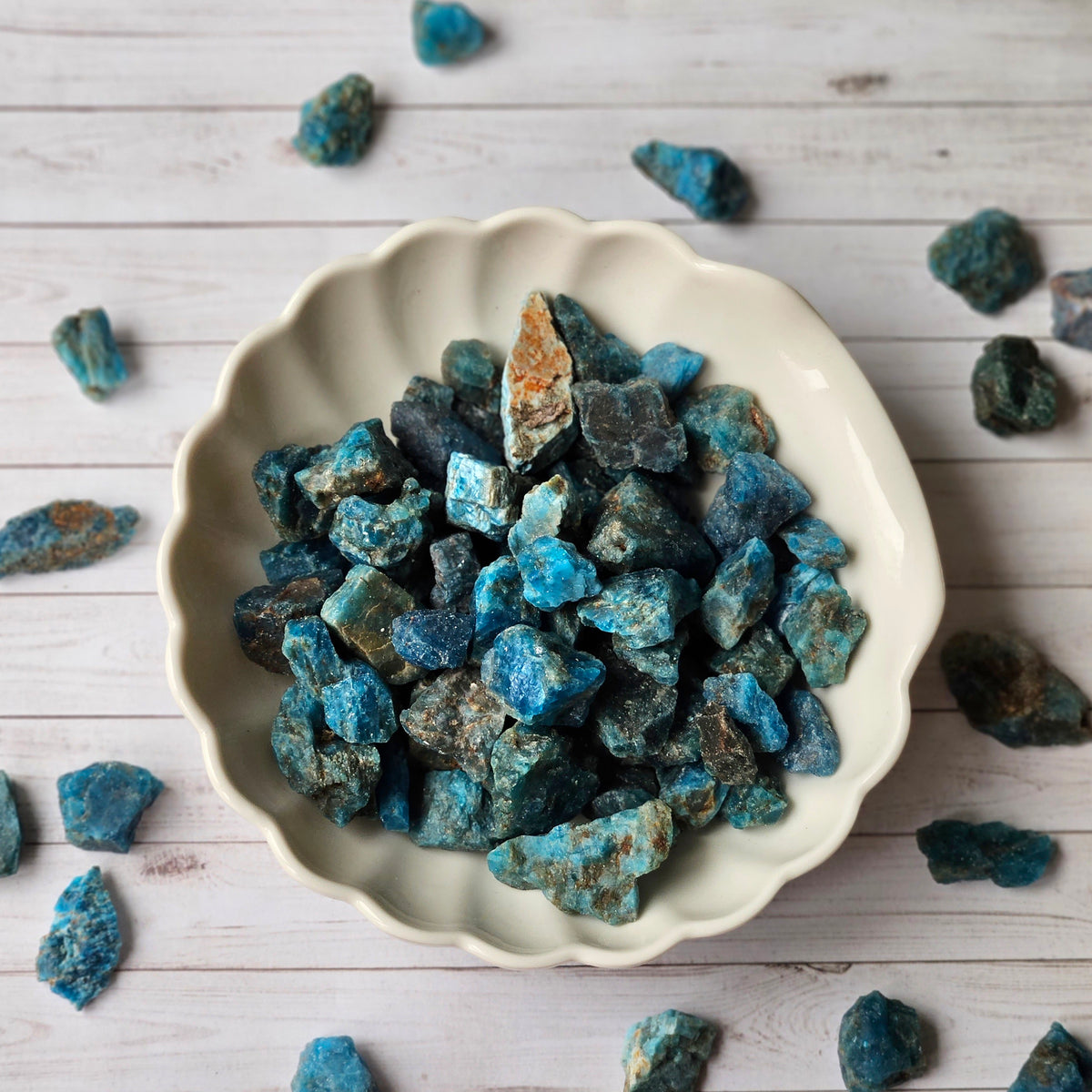 Raw Blue Apatite Pocket Stone Specimen Small – Wholehearted Crystal Creations