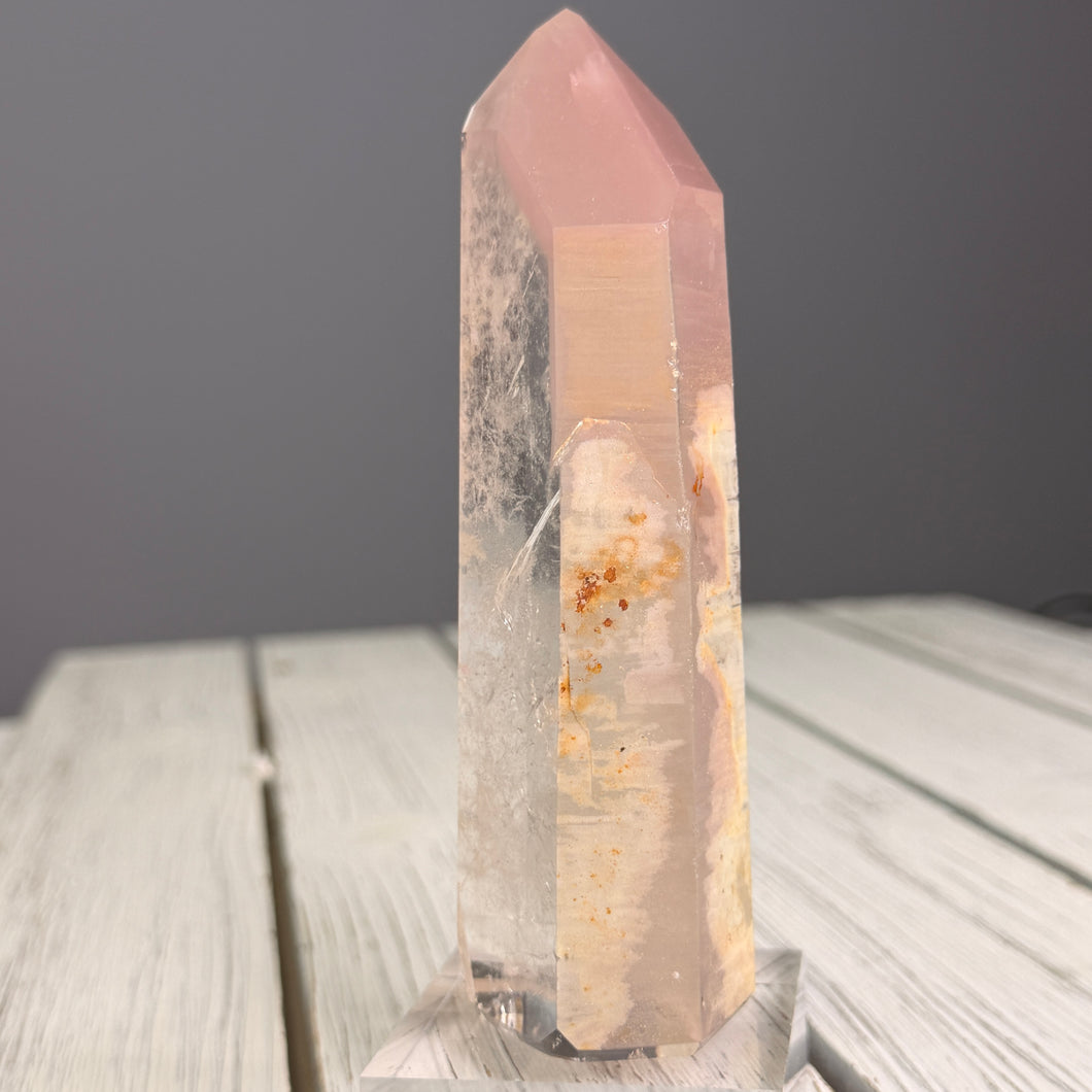 Pink Lithium Quartz (Rare) Crystal Tower Specimen PLQ#34
