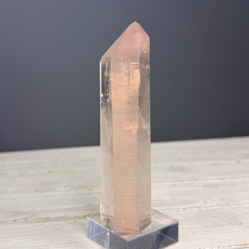 Pink Lithium Quartz (Rare) Crystal Tower Specimen PLQ#35 – Wholehearted Crystal Creations