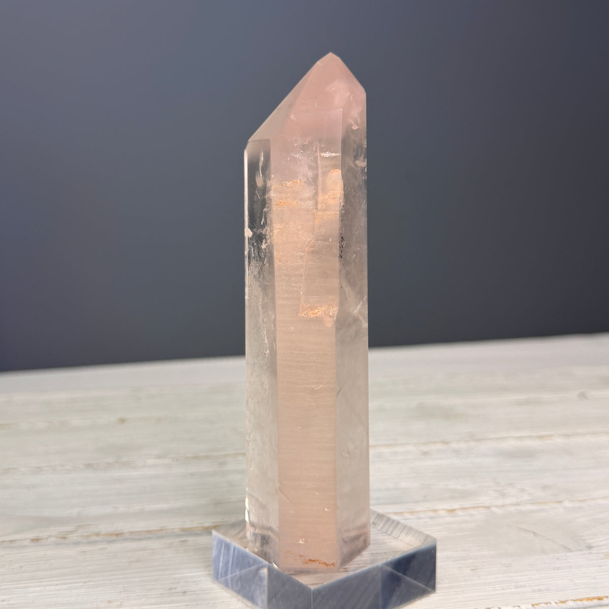 Pink Lithium Quartz (Rare) Crystal Tower Specimen PLQ#35 – Wholehearted Crystal Creations