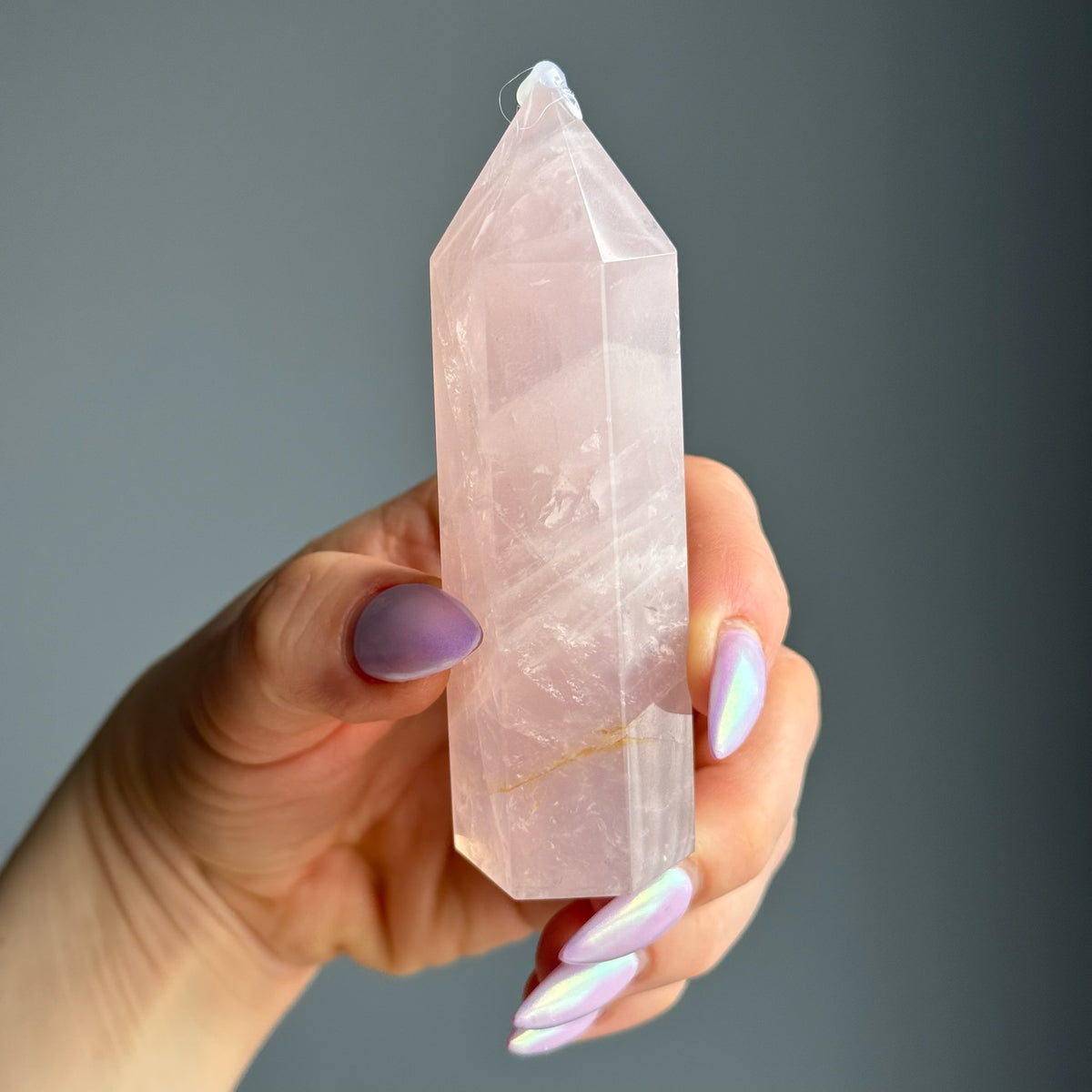 Blue Rose Quartz Tower Crystal Specimen – Wholehearted Crystal Creations