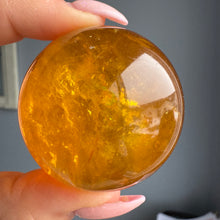 Yellow Fluorite & Mica Crystal Sphere Specimen