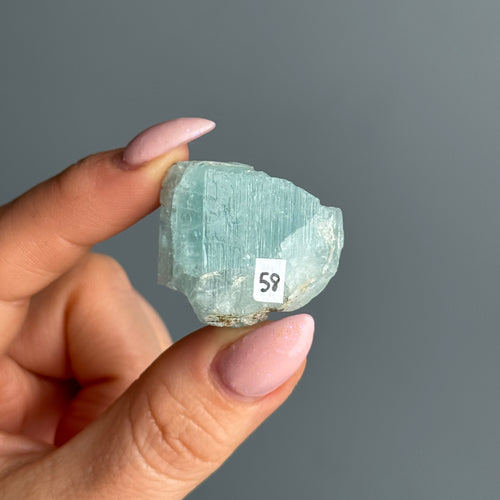Aquamarine Beryl Crystal Specimen – Wholehearted Crystal Creations