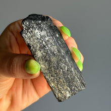 Black Tourmaline with Mica Raw Crystal Specimen BTR26