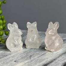 Clear Quartz Bunny Rabbit Carving Specimen