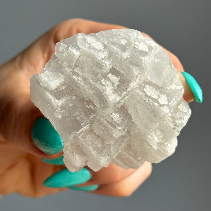 Blue Fluorite (Raw Druzy) Crystal Specimen