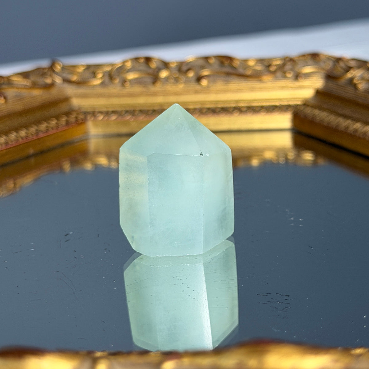 Aquamarine (IMPERFECT) Mini Tower Specimen – Wholehearted Crystal Creations