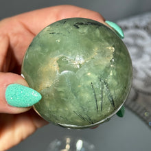 Prehnite with Epidote Polished Sphere Specimen (PS60)