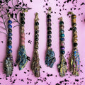 Titanium Aura Kyanite Witch Broom Wire Wrapped – Wholehearted Crystal Creations