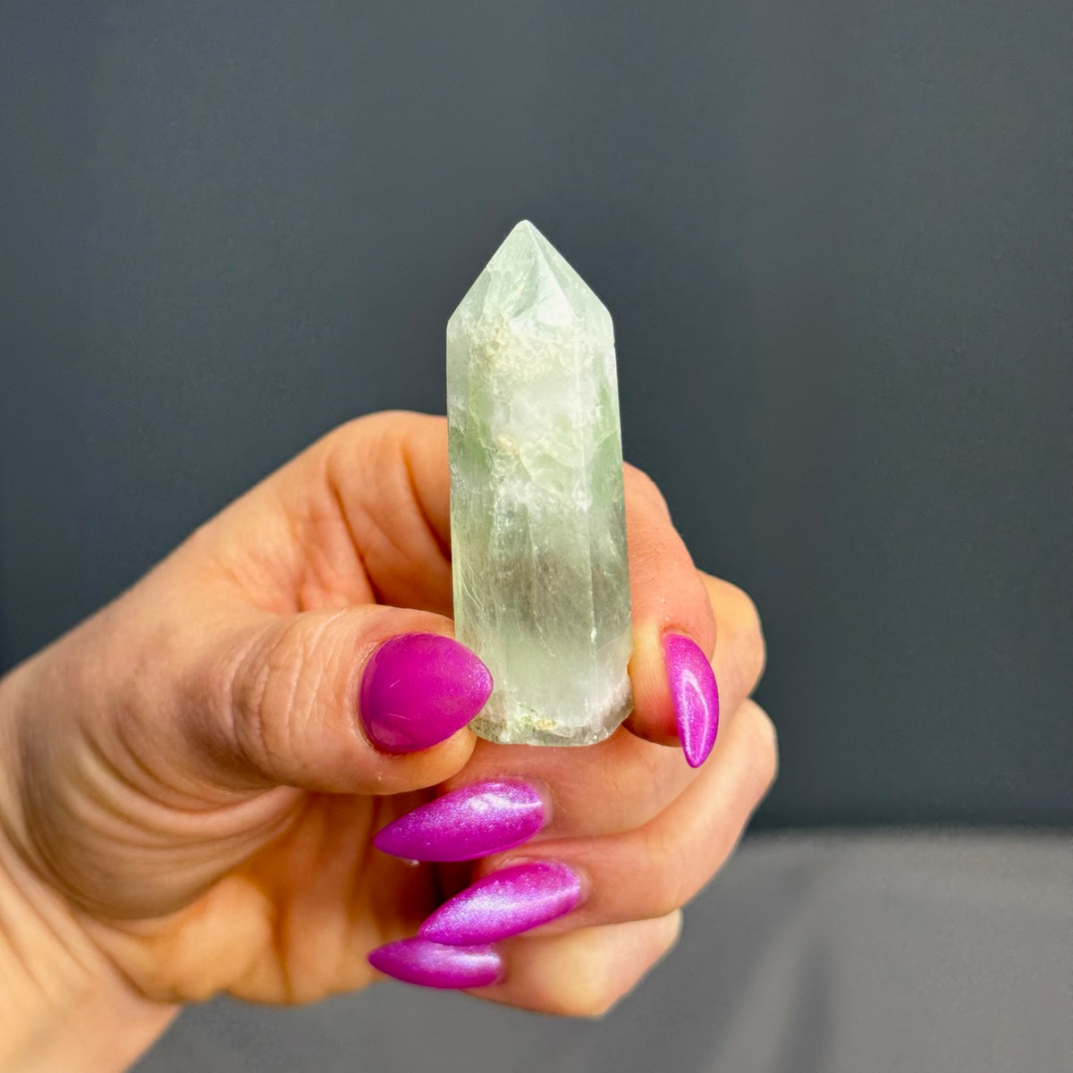 Green Fluorite Tower Crystal Specimen – Wholehearted Crystal Creations