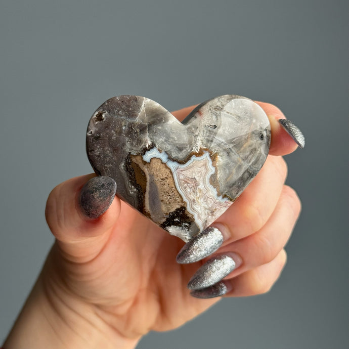 Agate Heart Crystal Specimen (OH03)