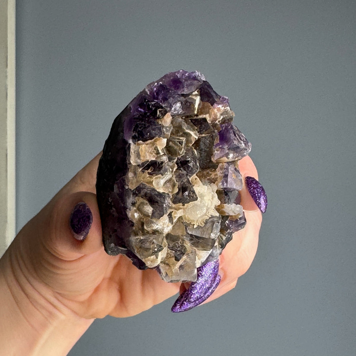 Amethyst Geode Mini Cathedral Cluster Crystal Specimen – Wholehearted Crystal Creations