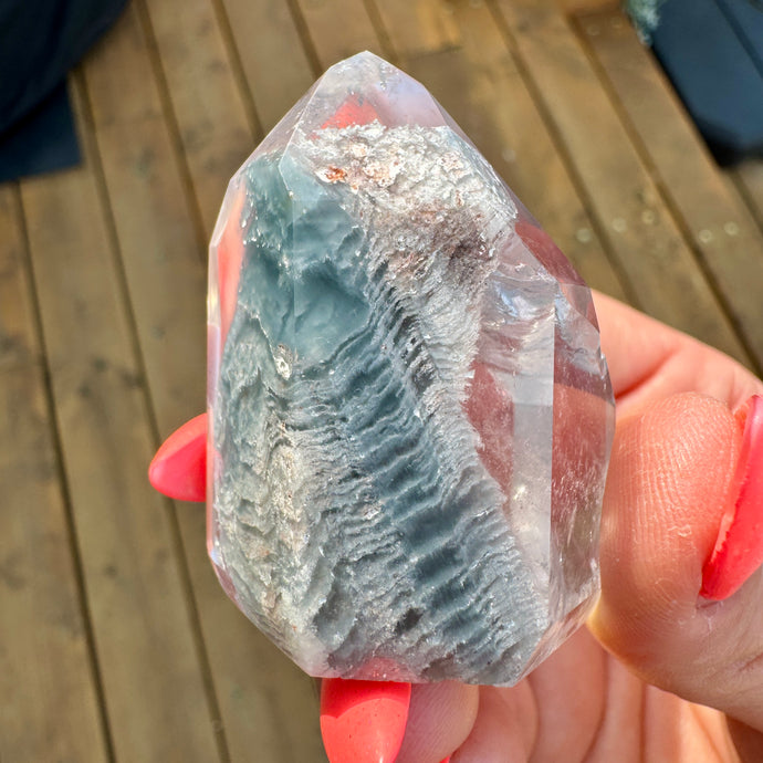 Blue Tara Quartz crystal specimen – Wholehearted Crystal Creations