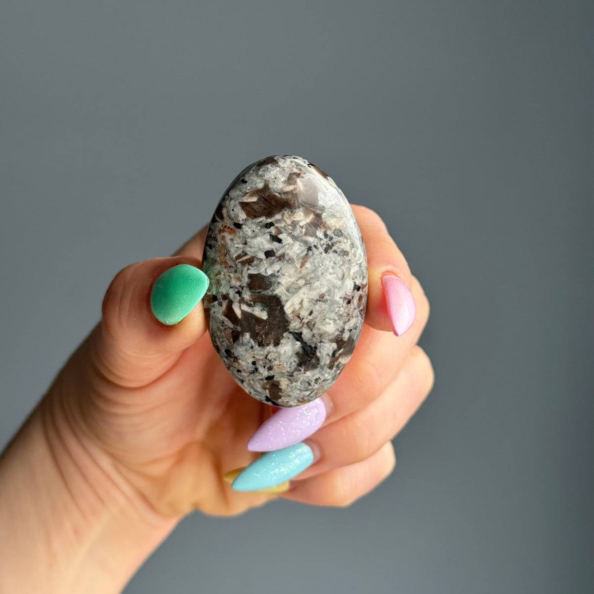 Yooperlite Palm Stone Crystal Specimen – Wholehearted Crystal Creations