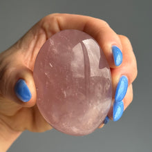 Rose Quartz Palm Stone specimen