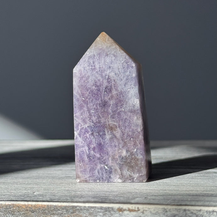 Lepidolite & Pink Tourmaline (Unicorn Stone) Tower