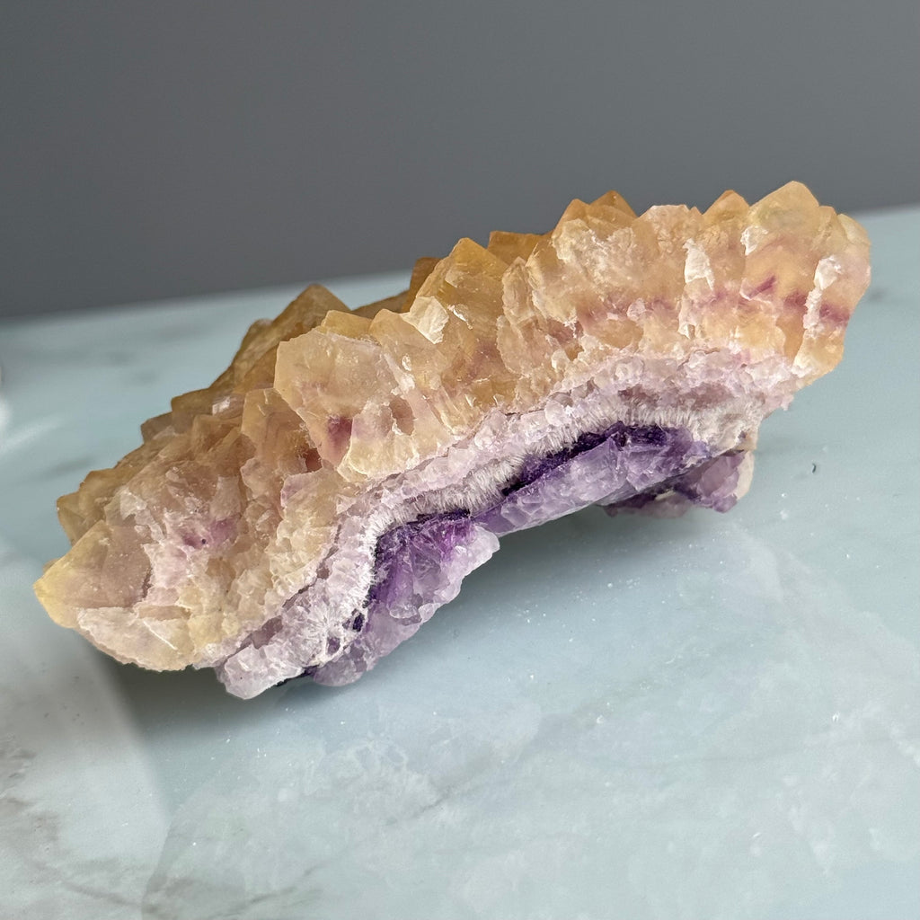 Yellow Fluorite Cluster Crystal Specimen – Wholehearted Crystal Creations