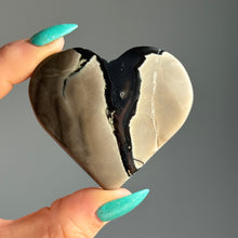 Volcano Agate (UV reactive) Heart Carving Specimen