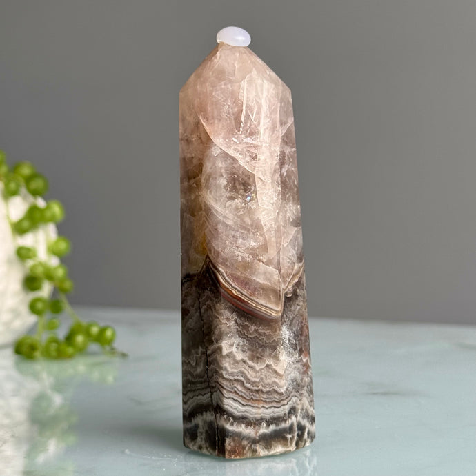 Banded Amethyst + Agate Tower Specimen