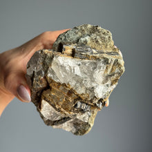Green Tourmaline in Quartz Raw Specimen