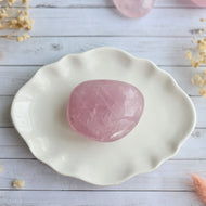 Rose Quartz Palm Stone Crystal Specimen – Wholehearted Crystal Creations