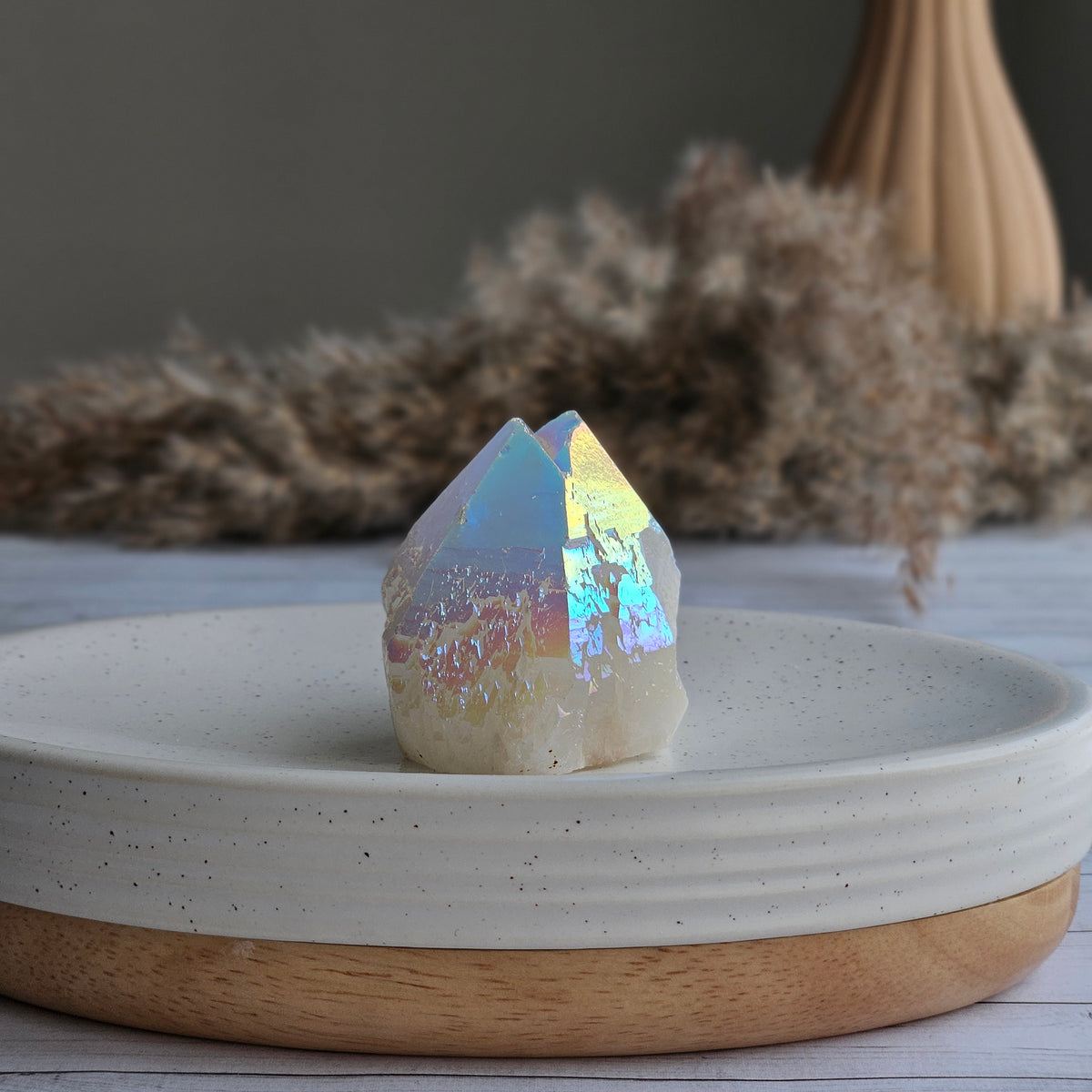 Angel Aura Quartz Crystal Specimen – Wholehearted Crystal Creations