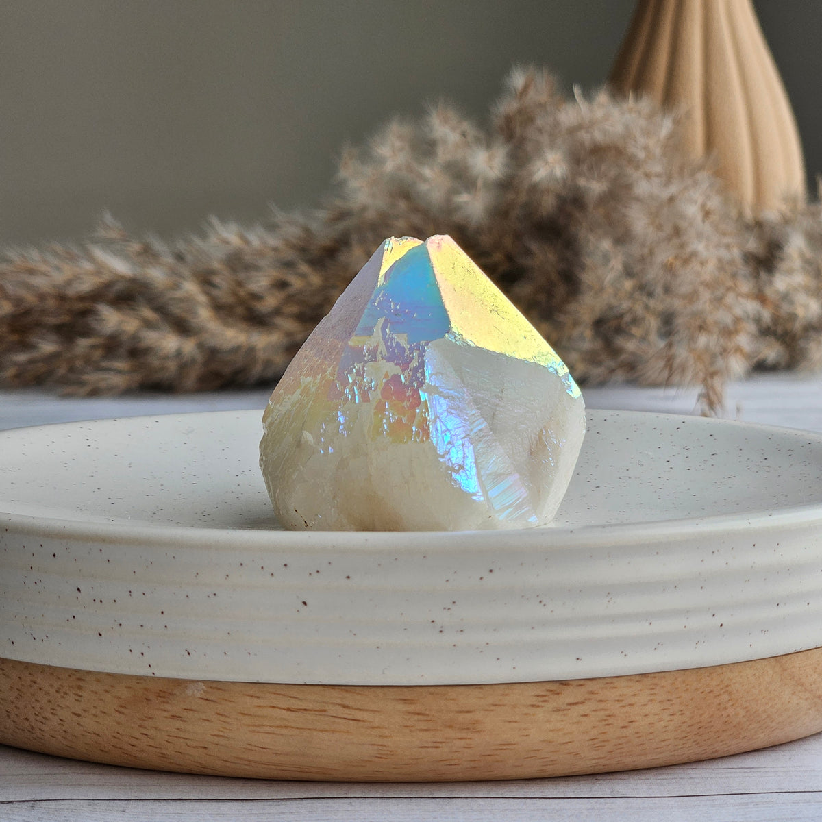 Angel Aura Quartz Crystal Specimen – Wholehearted Crystal Creations