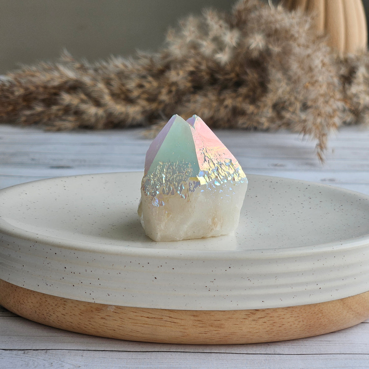 Angel Aura Quartz Crystal Specimen – Wholehearted Crystal Creations