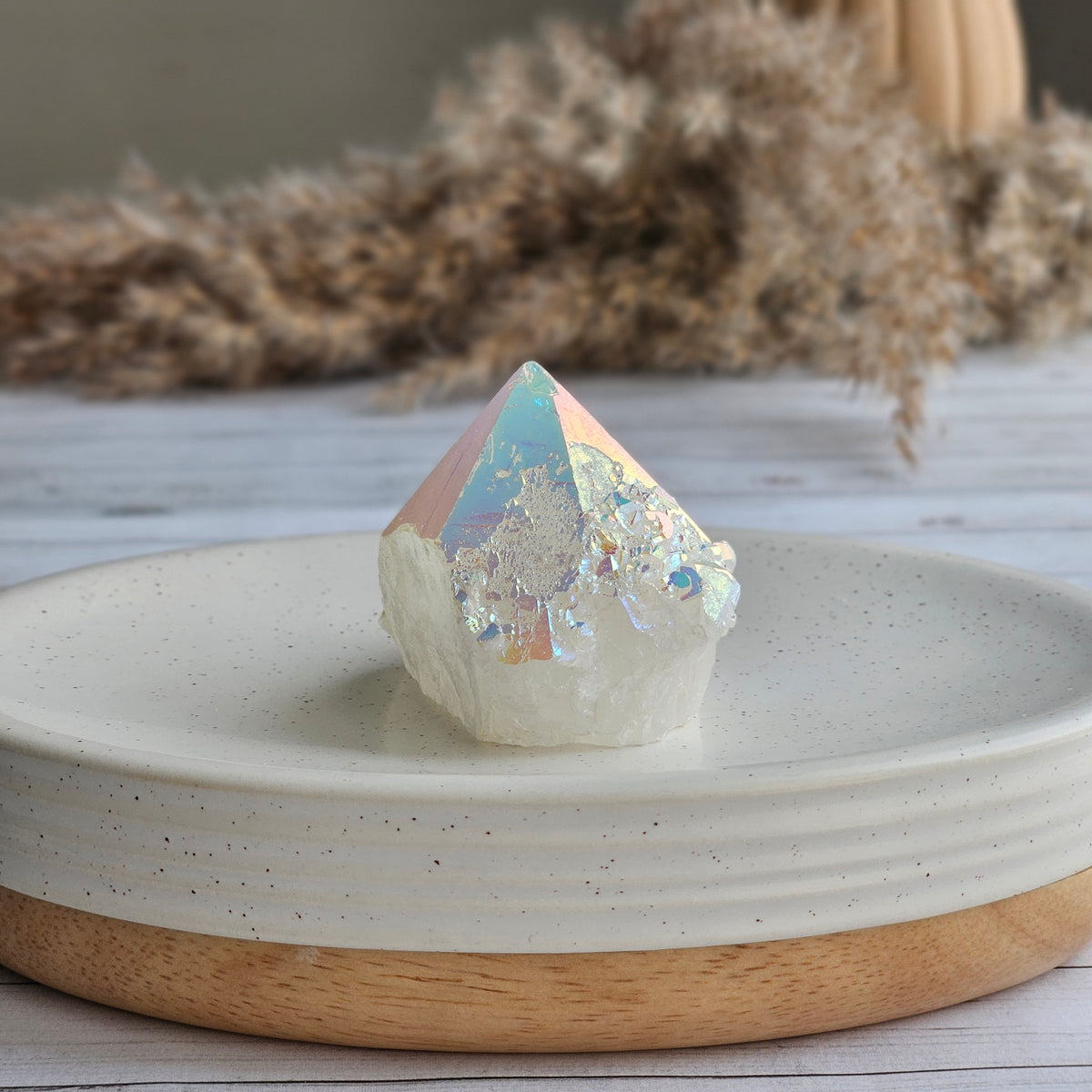 Angel Aura Quartz Crystal Specimen – Wholehearted Crystal Creations