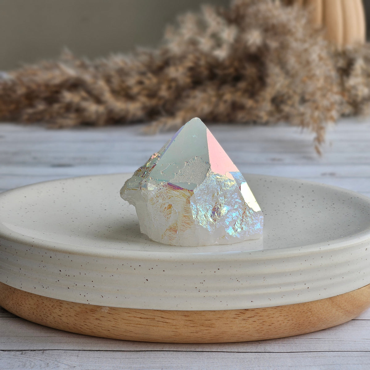 Angel Aura Quartz Crystal Specimen – Wholehearted Crystal Creations