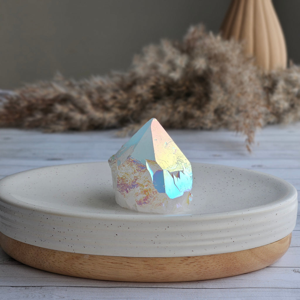Angel Aura Quartz Crystal Specimen – Wholehearted Crystal Creations