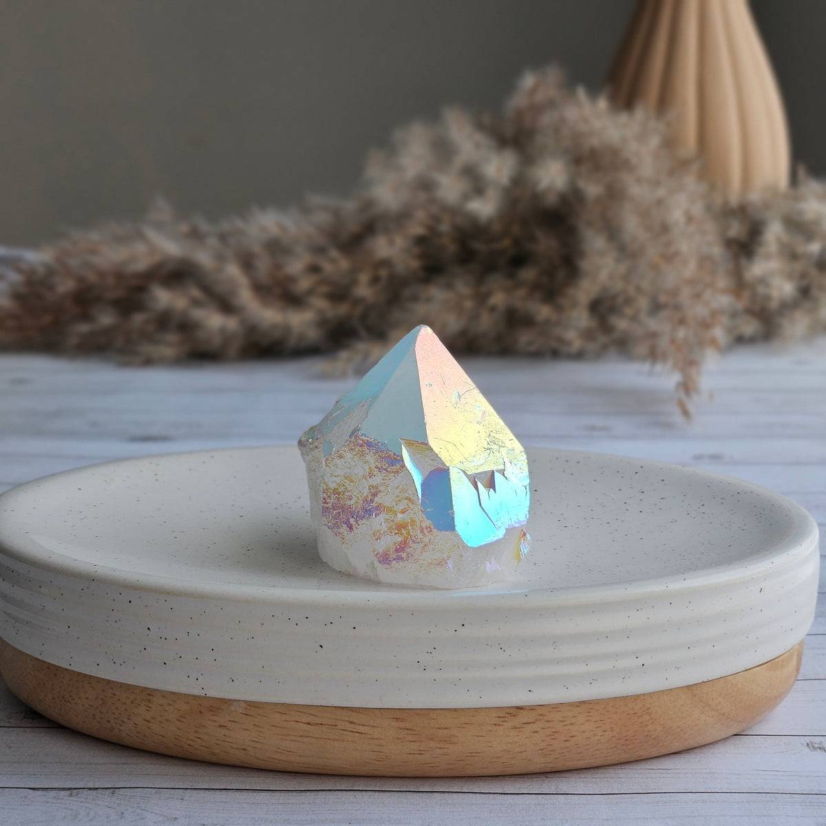 Angel Aura Quartz Crystal Specimen – Wholehearted Crystal Creations
