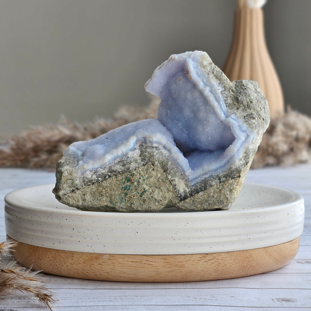 Blue Lace Agate Crystal Specimen – Wholehearted Crystal Creations
