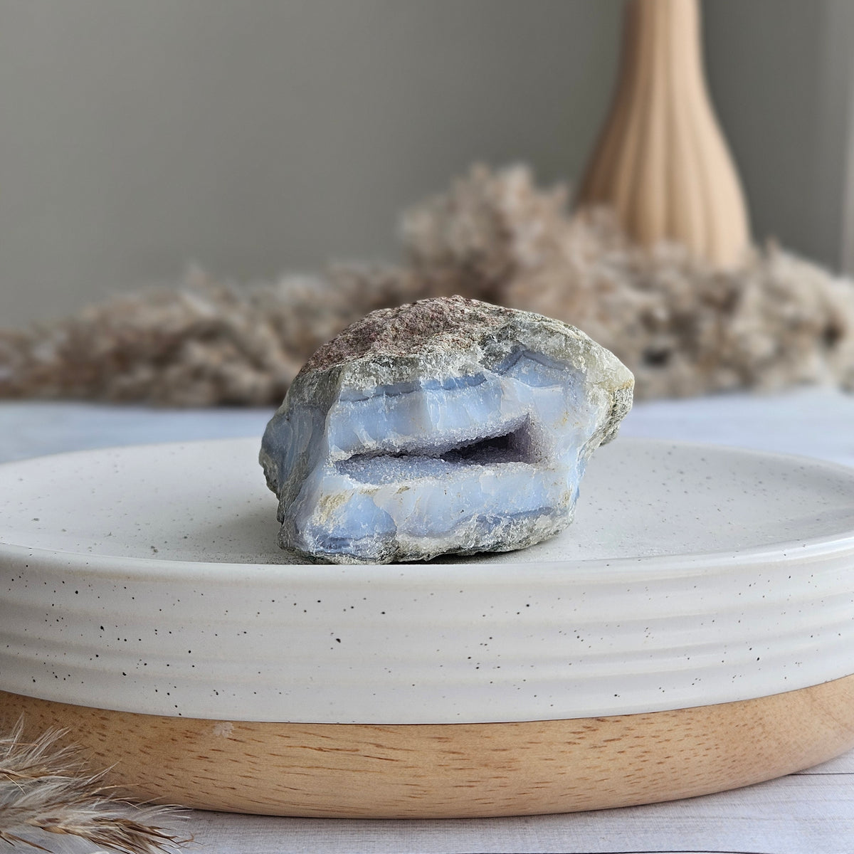 Blue Lace Agate Crystal Specimen – Wholehearted Crystal Creations