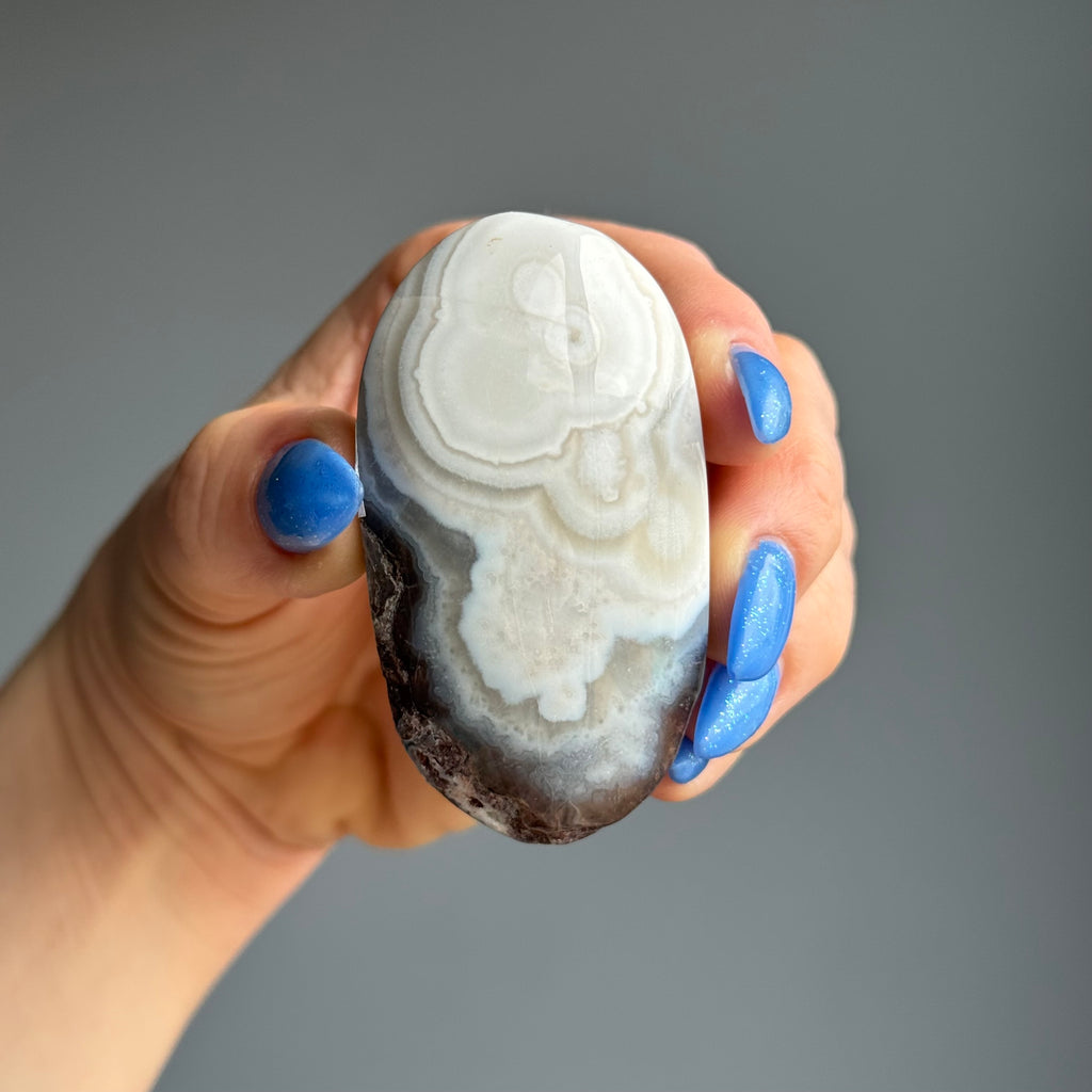 Crazy Lace Agate Palm Stone Crystal Specimen – Wholehearted Crystal Creations