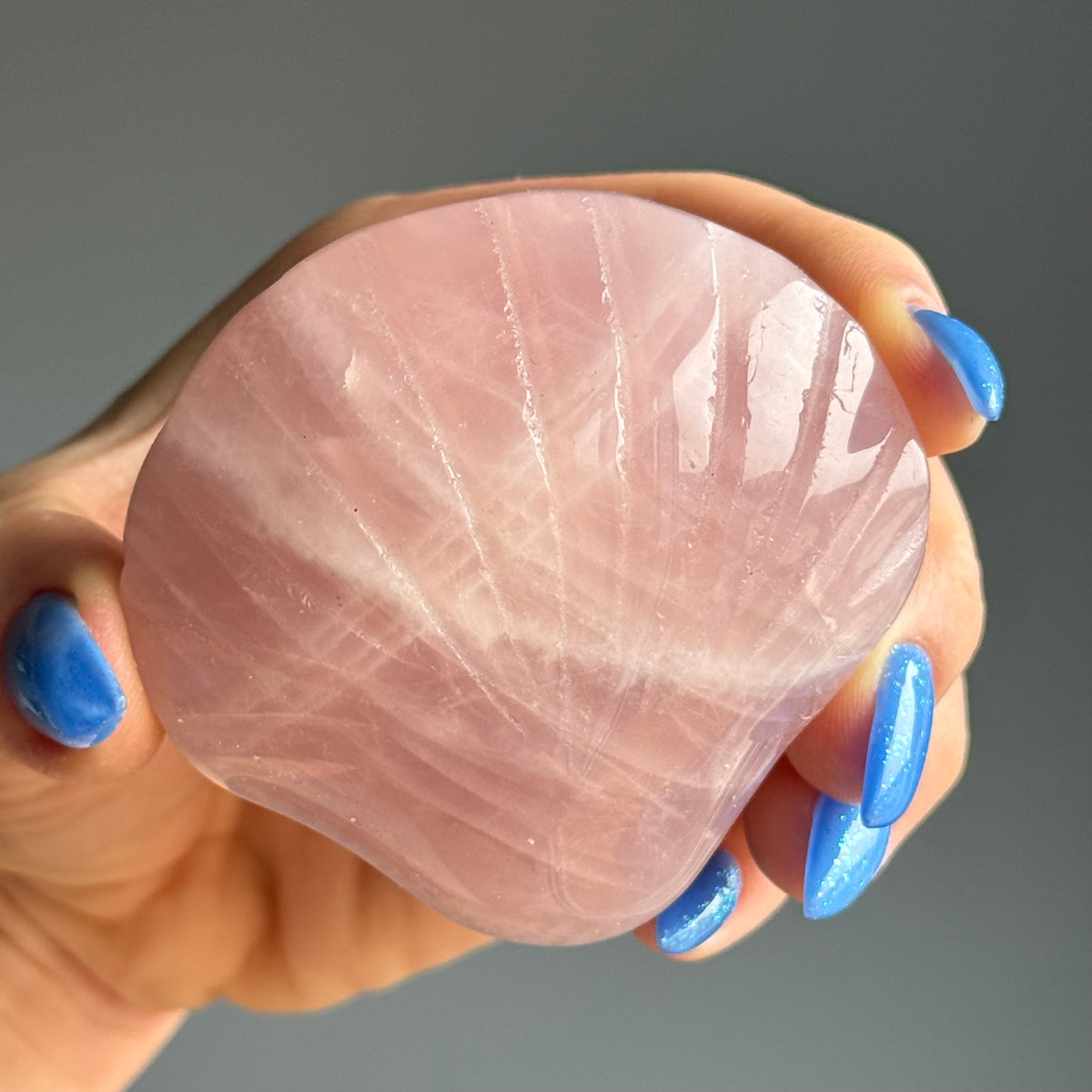 Rose Quartz Seashell Carving Crystal Specimen – Wholehearted Crystal Creations