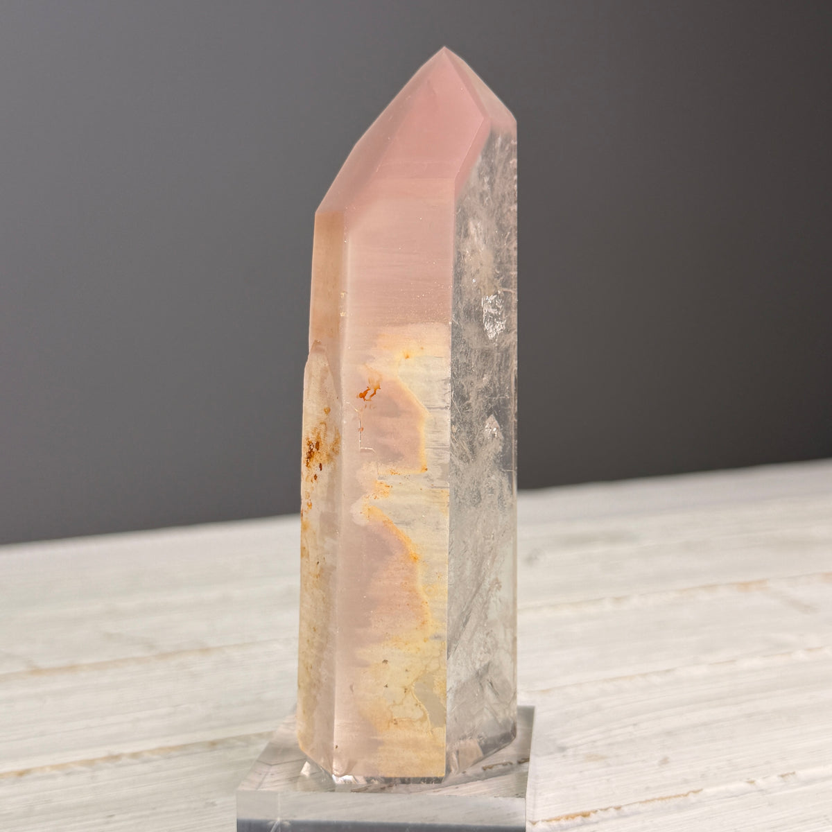 Pink Lithium Quartz (Rare) Crystal Tower Specimen PLQ#34 – Wholehearted Crystal Creations
