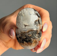 Yellow Fluorite with Moss Agate Palm Stone Specimen – Wholehearted Crystal Creations