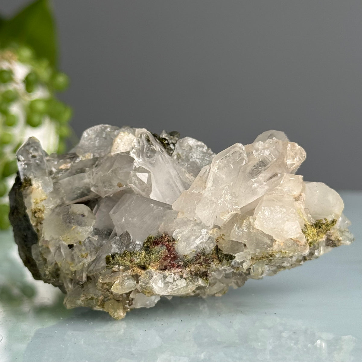 Epidote + Chlorite in Quartz Specimen #11 – Wholehearted Crystal Creations