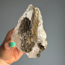 Green Tourmaline in Quartz Raw Specimen